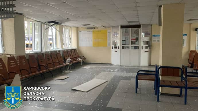 Обстріл вокзалу в Балаклії: Електричка була у 15 метрах від влучання
