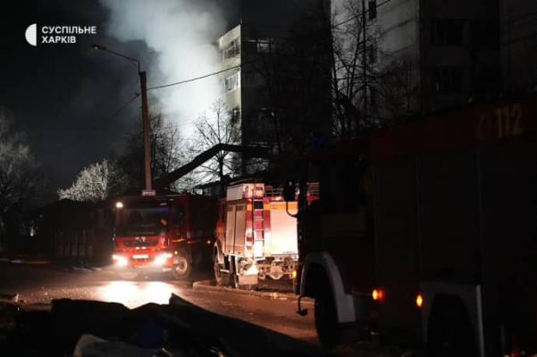 Росіяни масовано атакували Харків БпЛА, є постраждалі