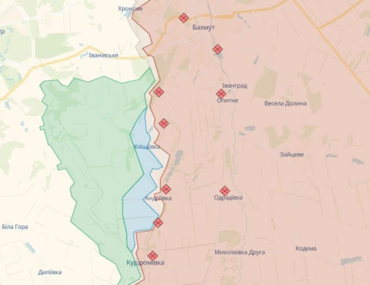 ЗСУ просуваються в районі Кліщіївки і Андріївки, що під Бахмутом – Міноборони